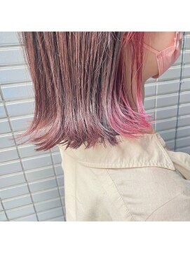 ツバメ ヘアー(TSUBAME HAIR) ピンクベージュ×インナーカラー