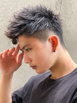 エルマーク(L-MARK)&nbsp;アップバングツーブロックバーバーフェードツイストメッシュ