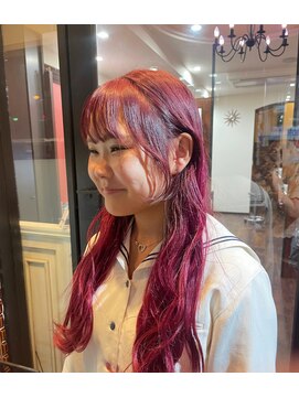 ボアップ(boappu) #カシスカラー#ブリーチカラー