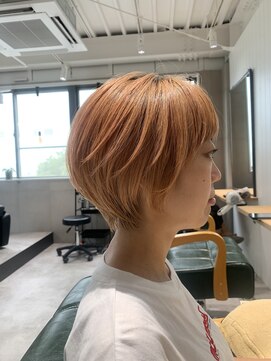 アーツ 茅ヶ崎(arts) 前髪/マチルダボブ/ピンクベージュ/インナーグレージュ/ショート