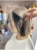perl blond / off black