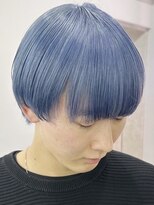 ウィコ 新宿(WICO)&nbsp;ペールブルーメンズカラー[新宿駅/イメチェン/ハッシュカット]