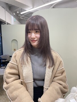 ユー(yew) lavender beige×face layer