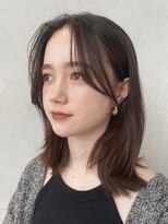 ノイ(noi) 顔周りレイヤーカットグレージュカラーくびれボブベージュカラー