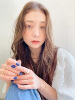 ビーチ(BEACH)&nbsp;ブリーチなしくすみカラーこっくりマロンベージュセンターパート