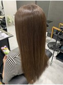 髪質改善×アッシュブラウン