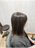 切りっぱなしミディハイライト