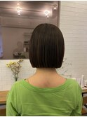 デザインカラー ウェットヘア 夏 オリーブベージュ