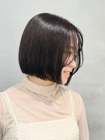 ニトバイアンキシム(nit by ahnkism)&nbsp;ボブミルクティーベージュブリーチダブルカラー堀江