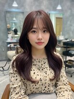 フォンド 津田沼(fond.)&nbsp;前髪/アンブレラカラー/こなれミディ/イメチェン/ウェーブパーマ