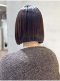 メルティカラー似合わせカットウェーブミディアム縮毛矯正ボブ