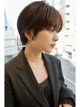ヤイエ 青山店(yiye) ハンサムショートボブ前髪くびれショートボブ前下がりショート