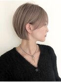 ハイライトバレイヤージュダブルカラーショートカット30代40代