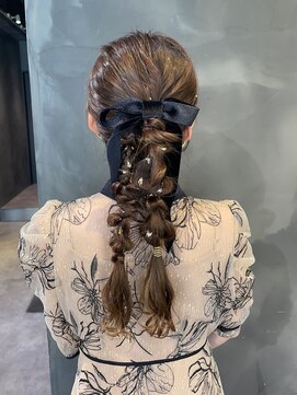 クレオヘアフィーカ(CLEO hair fika) 高めポニー×ツイン