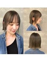 トゥージュ ベル(Toujours Belle)&nbsp;2025年流行る 大人色気ボブ×オリーブグレージュカラー