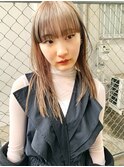 ミルクティーベージュ　ローライト　インナーカラー