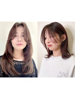 女性らしいラインが◎前髪の透け感×レイヤー×毛先の質感で垢抜け☆自分史上最高の"キレイ"が見つかるはず