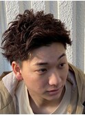 アップバングショートスタイル