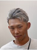 ハイライトショート×フェード/ホワイトメッシュ/メンズカット