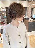 30代40代50代白髪ぼかし髪型白髪染め面長細目ハイライト伊