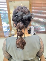 フラココ 荻窪店(hurakoko trico)&nbsp;20代/30代/お呼ばれドレスヘア/編み下ろし/ヘアアレンジ