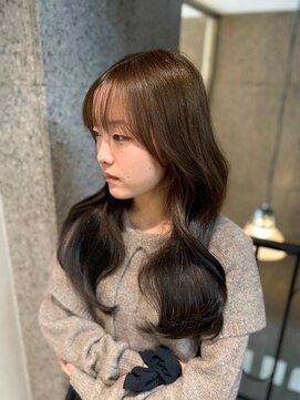髪質改善/韓国レイヤー/ダークブラウン