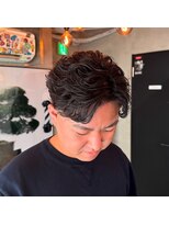 MEN'S DAMDEE TOKYO 浅草田原町【ダムディー】バーバー/フェード/メンズパーマ/理容室&nbsp;ニュアンスパーマ/波巻きツイストスパイラル[浅草/理容室]