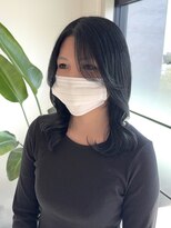 リエンスクレア(RIENS xrea)&nbsp;ブルーブラック/ブリーチなし