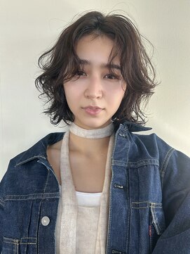 ロン(ron) ニュアンスパーマ/レイヤーボブ/ボブパーマ/透明感カラー