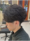 フェザーパーマ×シャドウパーマ【メンズパーマ/ブリーチ/長野】