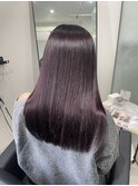 【1ブリーチ】ラベンダーブラウン×髪質改善