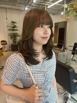 リノバイホヌア(Lino by hoNua.)&nbsp;髪質改善オリーブベージュ×ミディアムレイヤー