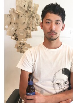 メリケンバーバーショップ コウベ(MERICAN BARBERSHOP KOBE) ビジカジ無造作1分スタイリングにイメチェン