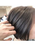 ショートボブ ハイライト