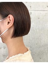 サクラ オモテサンドウ(SAKURA)&nbsp;ぱっつんボブ×ショコラグレージュ