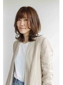 大人リラックスなミディアムレイヤー