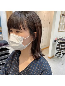 プリマ アンジュ 中目黒店(PRIMA ange) 小顔外国人風カラー20代30代40代ブルージュこなれヘアガーリー