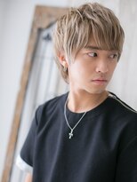 グルーミングサロン バーバー キャッスル 北浦和西口(Grooming salon Barber Castle)&nbsp;モテ髪のハイトーンメッシュカラーミニウルフO