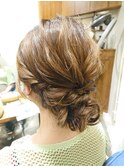 カジュアルヘアアレンジ＊ルーズなシニヨンスタイル