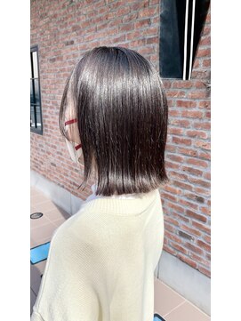 オーガニック アトリエ 大宮(organic+atelier) 20代30代ミニボブココアブラウン小顔美肌ストレート丸み