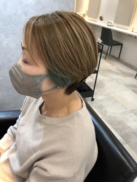 アイディール 心斎橋店(:ideal) ショートスタイル 20代30代40代50代 ショートボブ 丸みボブ