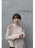 ナチュラルショート/マッシュショート/ココアベージュ