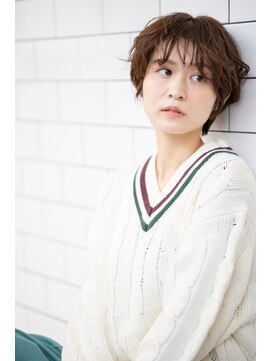 ミエルヘアーエスト 新宿店(mielhair est) 大人可愛い20代30代40代◎大人ナチュラルレイヤーショートボブ