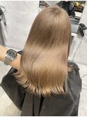 透明感ミルクティーベージュ