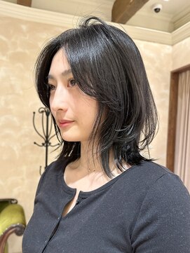 ビュートリアム265(BEAUTRIUM 265) ミディアムレイヤー/レイヤーカット/アッシュグレージュ/銀座