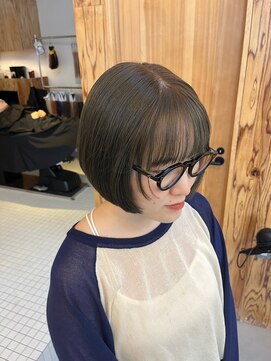 ベンジー 薬院大通店(benji) 顔周りにぱつっとレイヤー