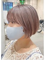 ディーン 栄店(DEAN)&nbsp;ミルクティーベージュダブルカラーインナーカラーケアブリーチ