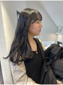 レイヤーミディアム　顔まわりレイヤー　外ハネボブ　ニュアンス