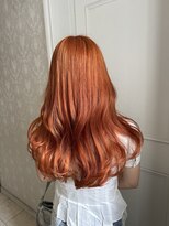 ヘアスタジオ アルス 御池店(hair Studio A.R.S)&nbsp;オレンジカラー 韓国ヘア 10代20代