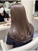 レイヤーカット*ロングレイヤー*透明感*ミルキーブラウン